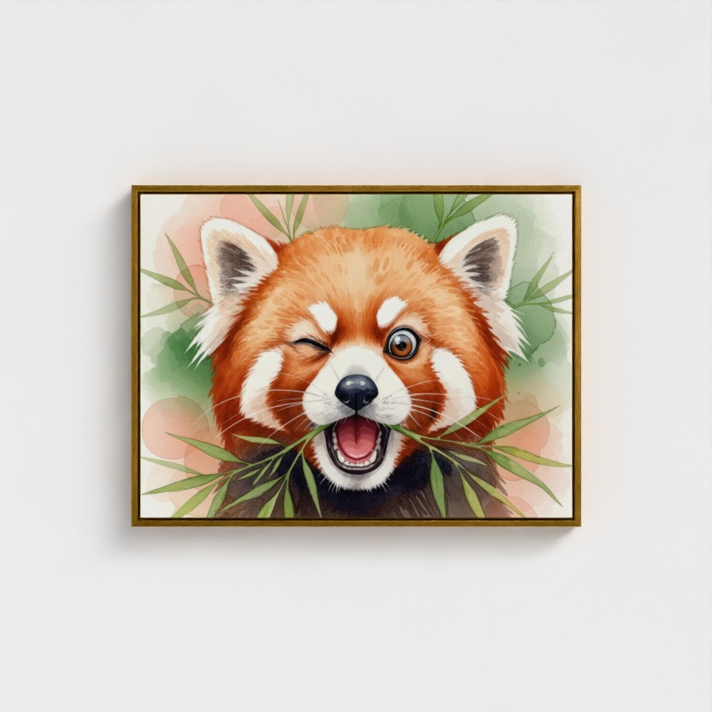 89157-Silly-Red-Panda-GLOBAL-FRA-CAN-24X32-wrap_imagewrap-framecolour_gold