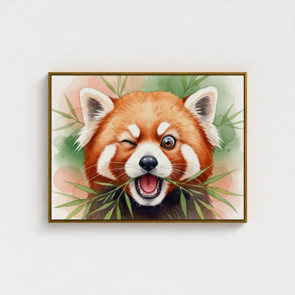 89157-Silly-Red-Panda-GLOBAL-FRA-CAN-30X40-wrap_imagewrap-framecolour_gold