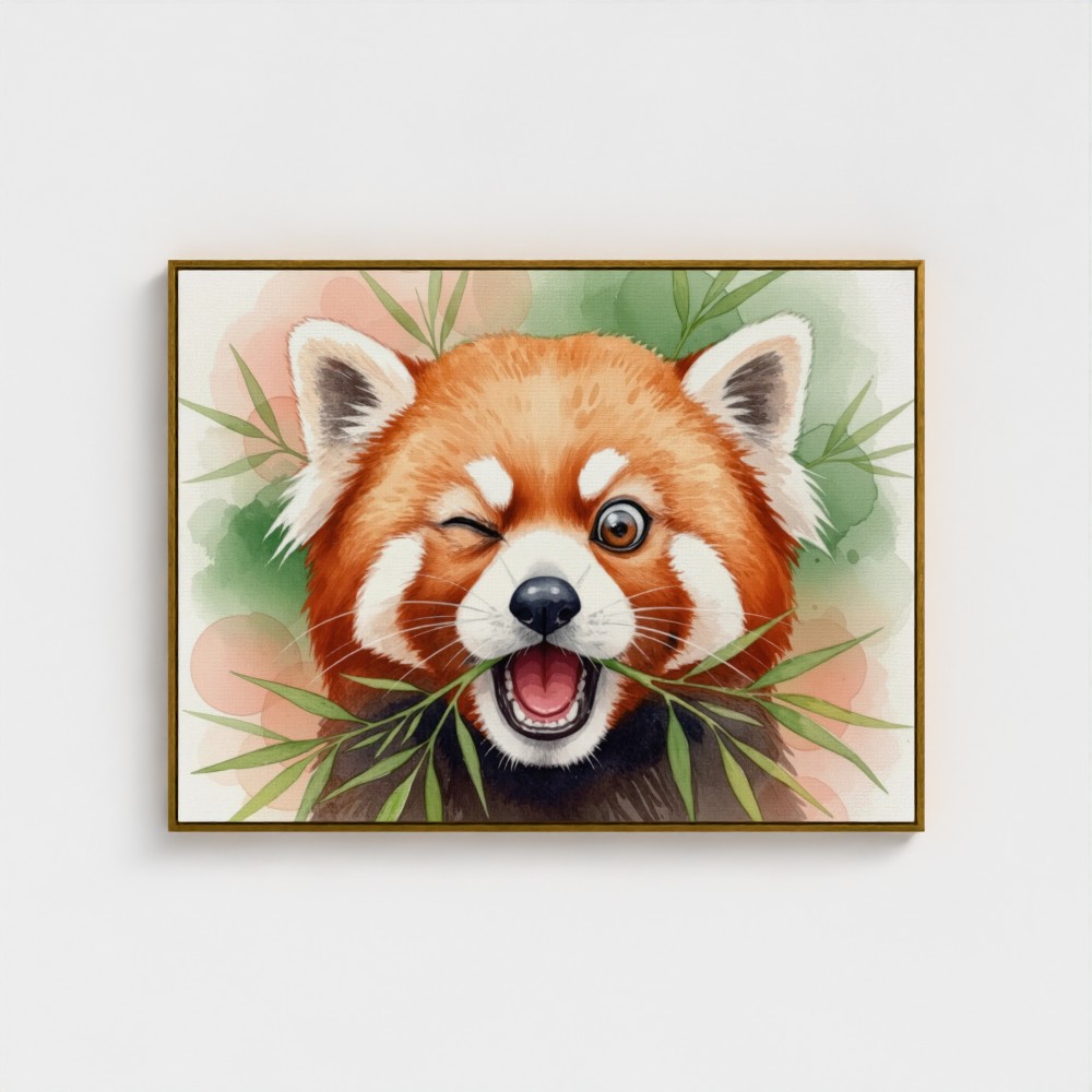 89157-Silly-Red-Panda-GLOBAL-FRA-CAN-36X48-wrap_imagewrap-framecolour_gold