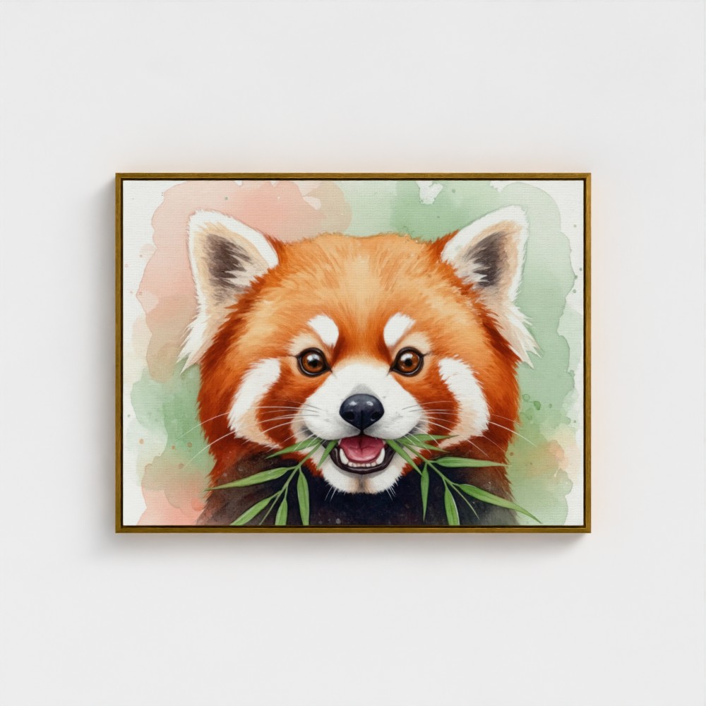 89159-Smirking-Red-Panda-GLOBAL-FRA-CAN-30X40-wrap_imagewrap-framecolour_gold